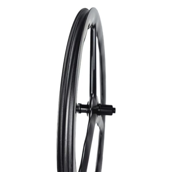 700C Carbon Fiber 3 Spoke Wheel – Tri X-Flow 5055 Aero - Image 4